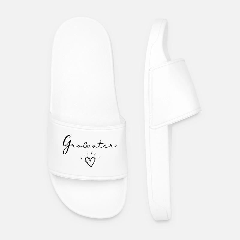 Großvater - Männer Badelatschen - Weiß