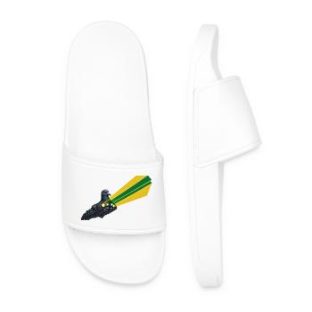 SPACE BIRD - geek & scifi - Men’s Pool Sliders - white - Front