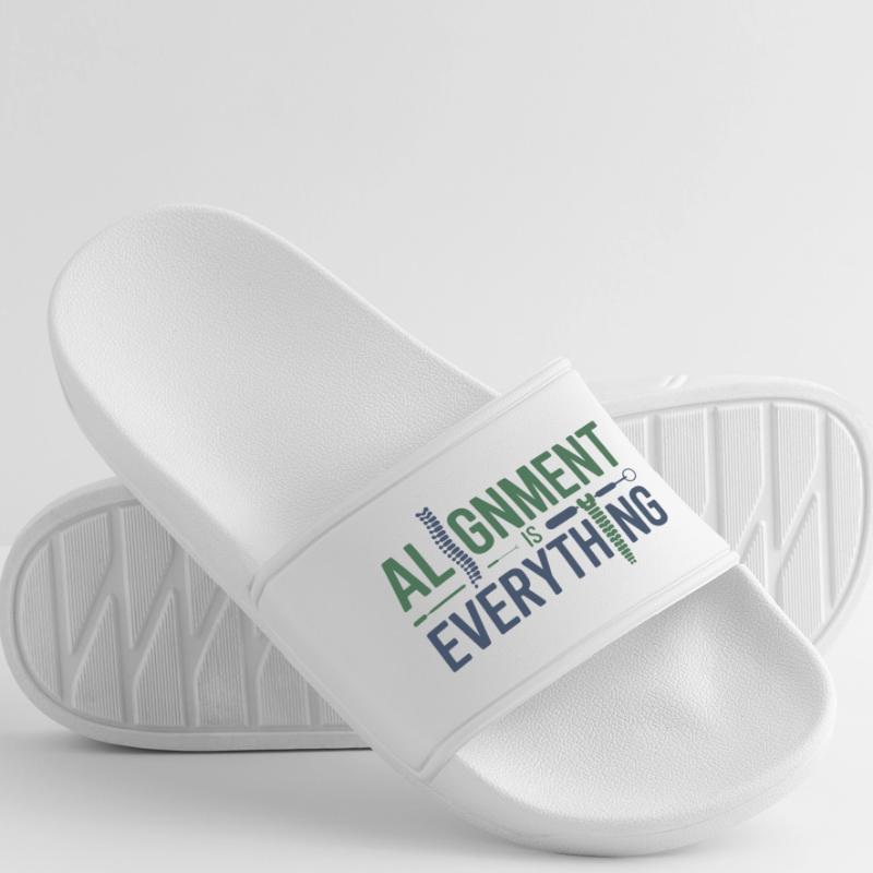 Chiropractor Alignment Is Everything Professional  Men’s Pool Sliders