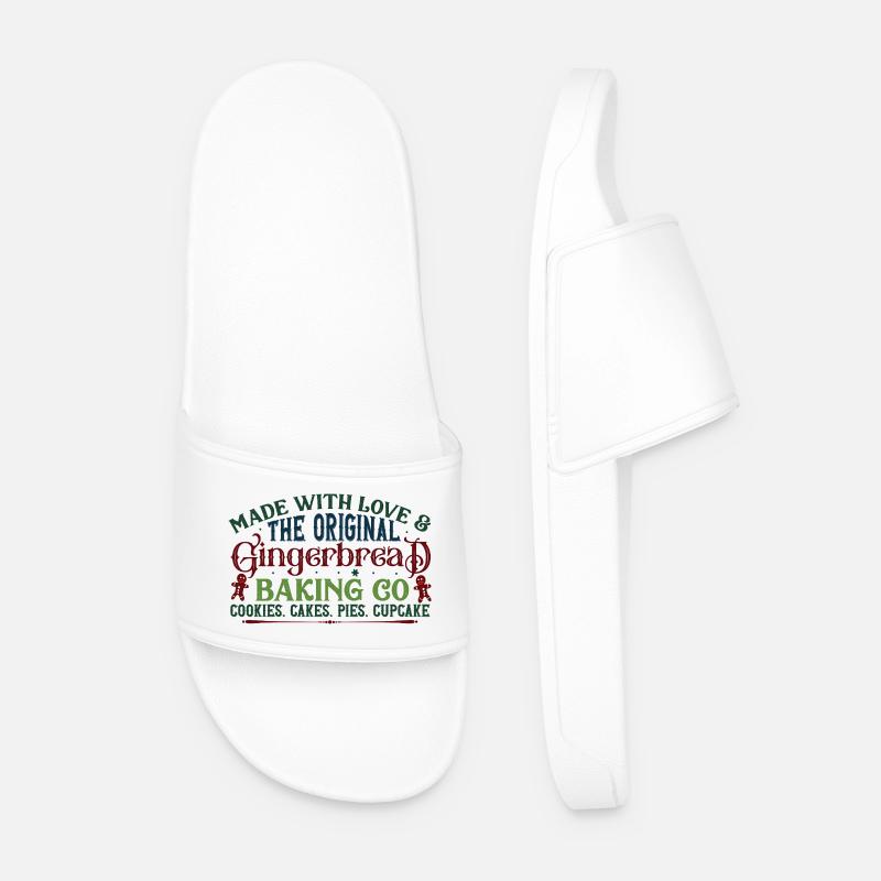 Gingerbread Original Baking - Männer Badelatschen - Weiß
