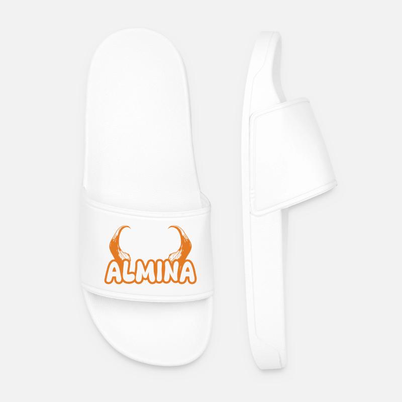 Almina Almina - Männer Badelatschen - Weiß