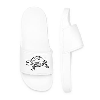 Tortue Tortues - Claquettes Homme - blanc - Devant