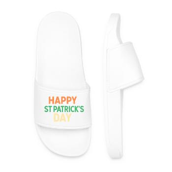 Joyeux Saint-Patrick - Claquettes Homme - blanc - Devant