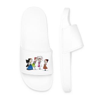 COMIC - SERBSKE DRASTY - Men’s Pool Sliders - white - Front