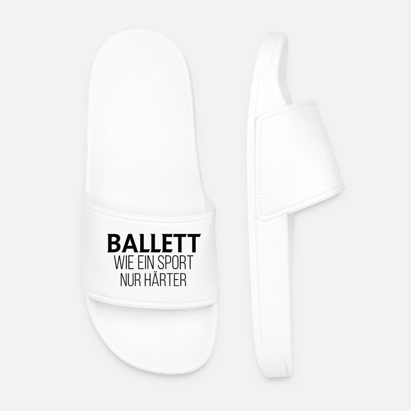 Ballett lustig - Männer Badelatschen - Weiß