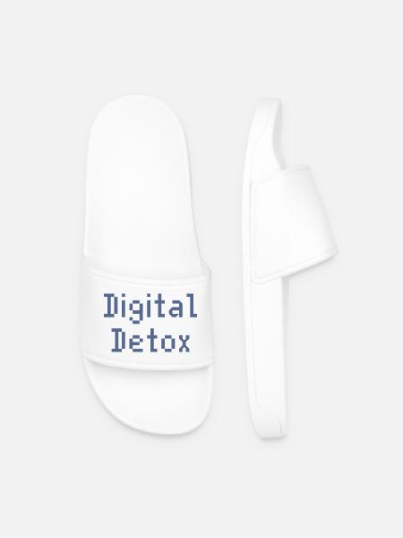 Pixel Grid Digital Toolkit - Männer Badelatschen - Weiß