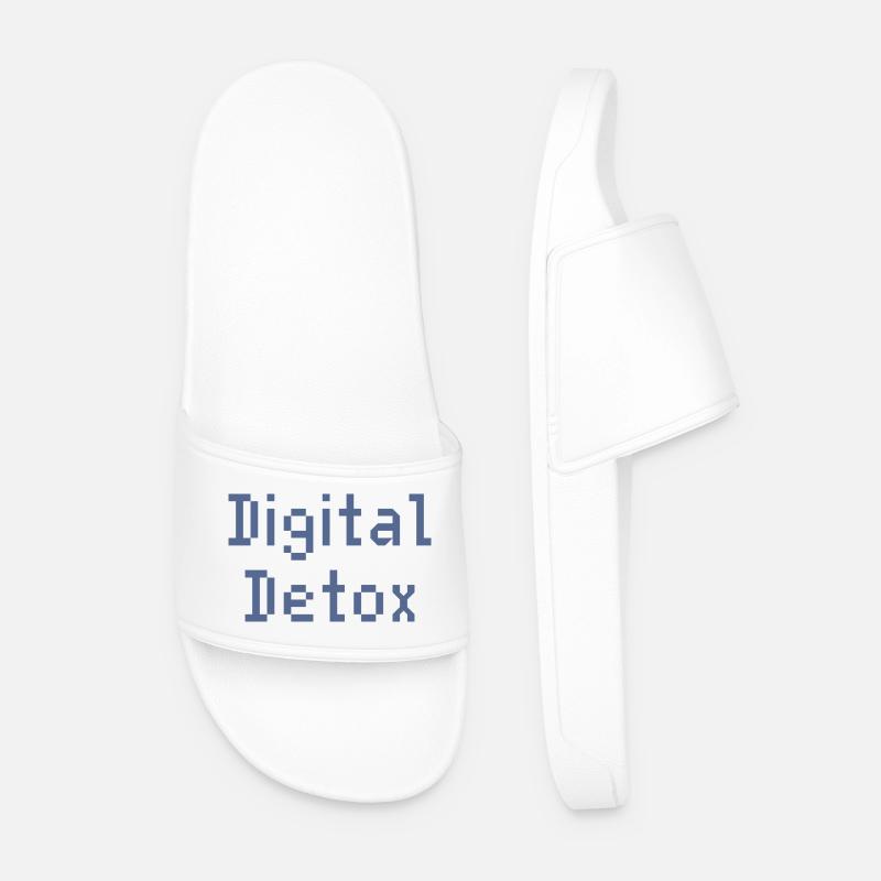 Pixel Grid Digital Toolkit - Männer Badelatschen - Weiß