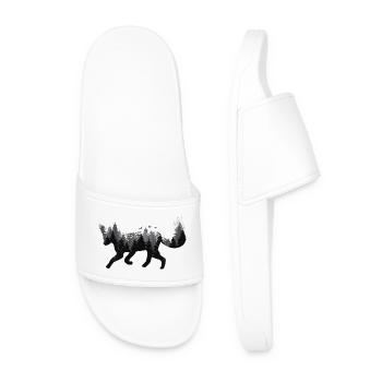 Renard & Forêt - Claquettes Homme - blanc - Devant
