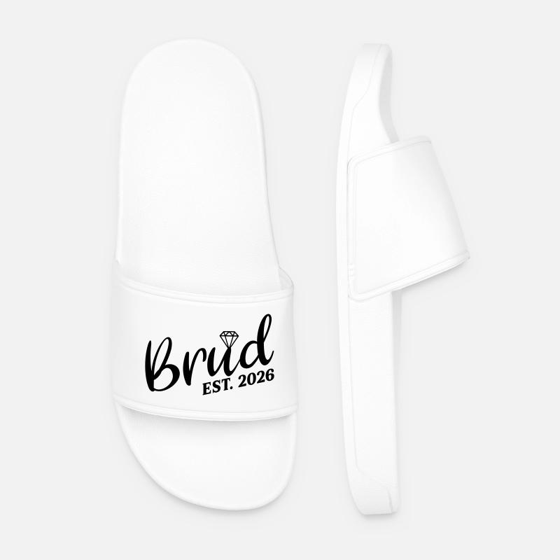 Swedish bride 2026 - Men’s Pool Sliders - white
