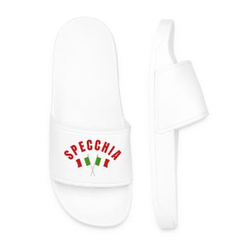 Emblème des drapeaux italiens Speccchia - Claquettes Homme - blanc - Devant