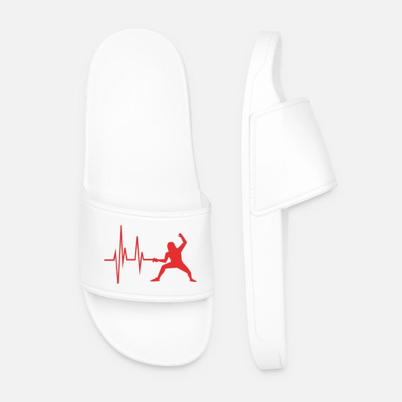 fencing - Men’s Pool Sliders - white
