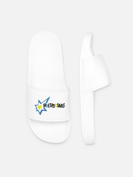 Irresponsable - Claquettes Homme - blanc