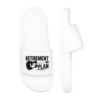 Retirement Plan Guitar - Männer Badelatschen - Weiß - Vorne