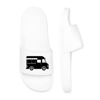 Food Truck - Männer Badelatschen - Weiß - Vorne