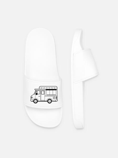 Food truck - Men’s Pool Sliders - white