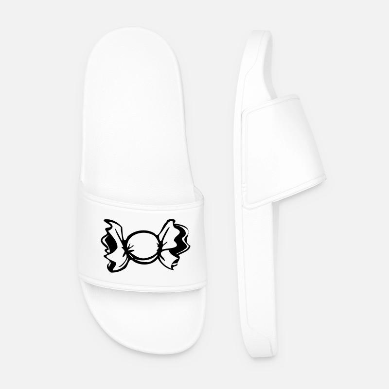Bonbon Design klassisch - Männer Badelatschen - Weiß
