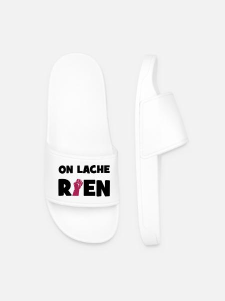 On lâche rien ! - Claquettes Homme - blanc