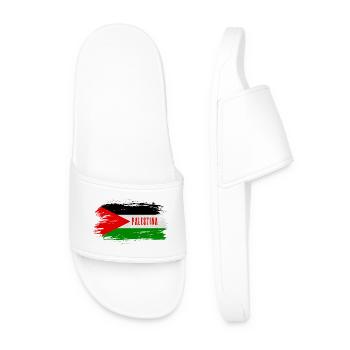 Palästina Flagge / Geschenk - Männer Badelatschen - Weiß - Vorne