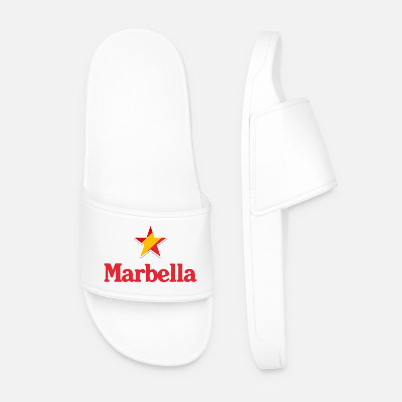 Sterne von Spanien - Marbella - Männer Badelatschen - Weiß