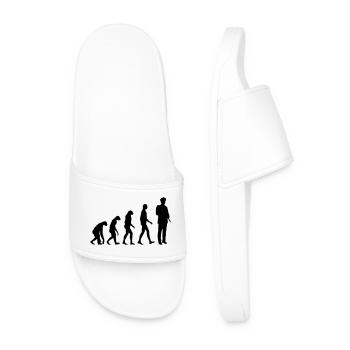 Police - Policeman - Cop - Policier - Polizei - Men’s Pool Sliders - white - Front