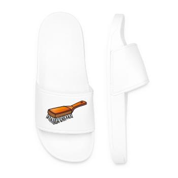 Brosh | Pinceau | Brosse à cheveux - Claquettes Homme - blanc - Devant