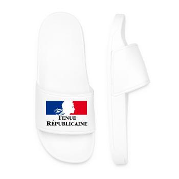 Tenue Républicaine - Claquettes Homme - blanc - Devant