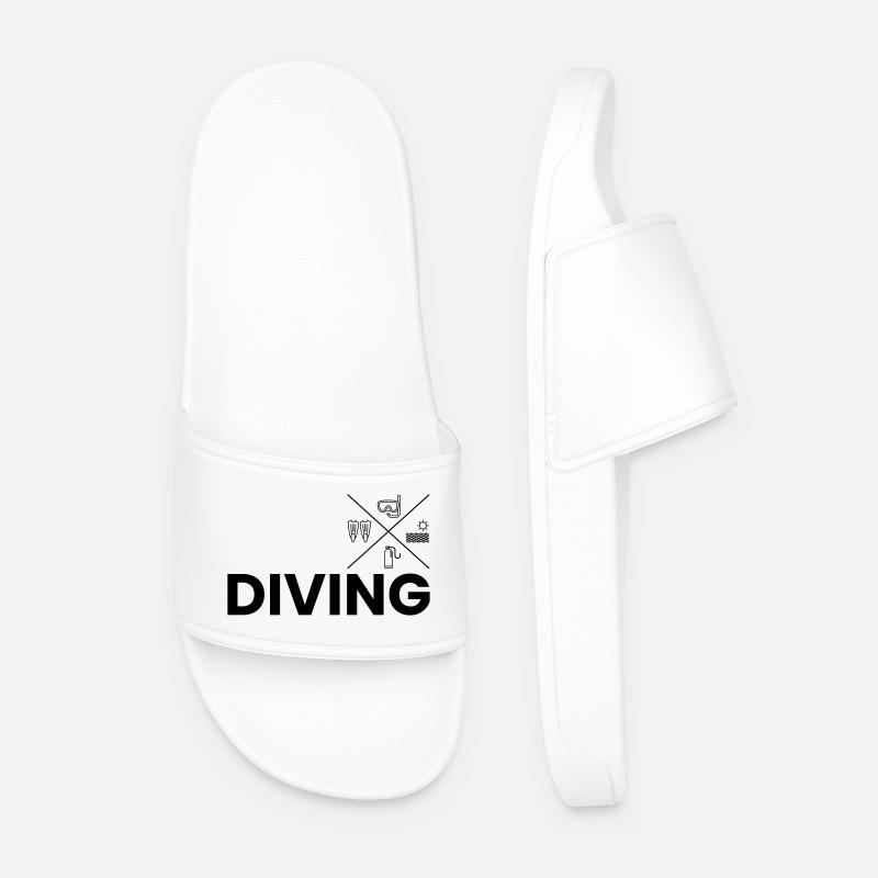 Diving - Men’s Pool Sliders - white