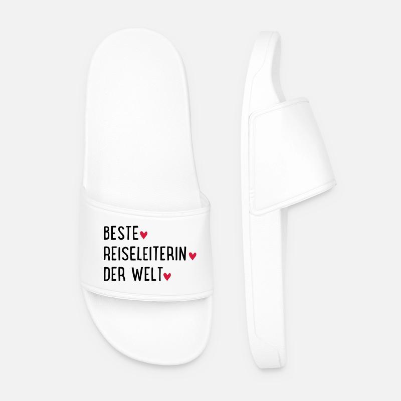 beste reiseleiterin - Männer Badelatschen - Weiß