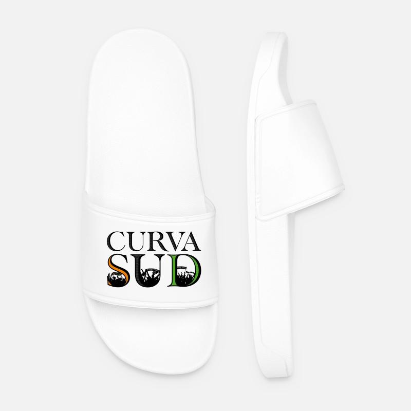 Curva Sud - Ciabatte per il mare da uomo - bianco