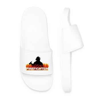 Fireman - Men’s Pool Sliders - white - Front