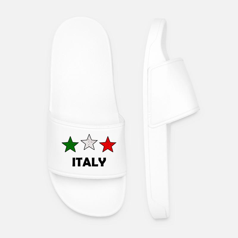 Der Italiener - Männer Badelatschen - Weiß