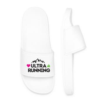 Ultra Running – Meine Liebe - Männer Badelatschen - Weiß - Vorne