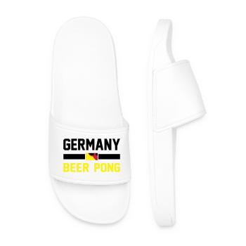 Germany Beer Pong - Männer Badelatschen - Weiß - Vorne
