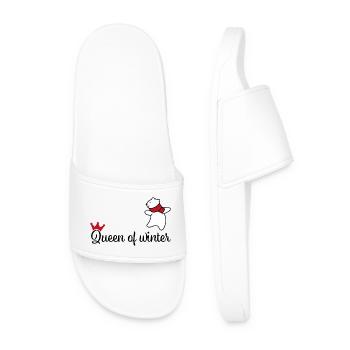 Les femmes qui aiment l’hiver - Claquettes Homme - blanc - Devant