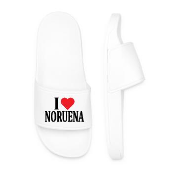 T-Shirt I love Noruena T-Shirt Geschenkidee - Männer Badelatschen - Weiß - Vorne