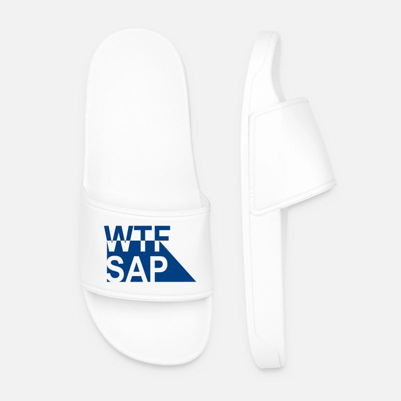 WTF SAP - Männer Badelatschen - Weiß