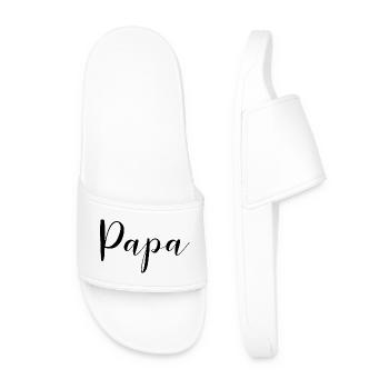 Dad design for all fathers - Men’s Pool Sliders - white - Front