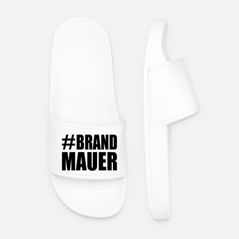 Brandmauer - Männer Badelatschen - Weiß