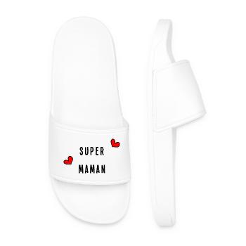 MOM. MOTHER'S DAY. HAPPY MOTHER'S DAY - Men’s Pool Sliders - white - Front