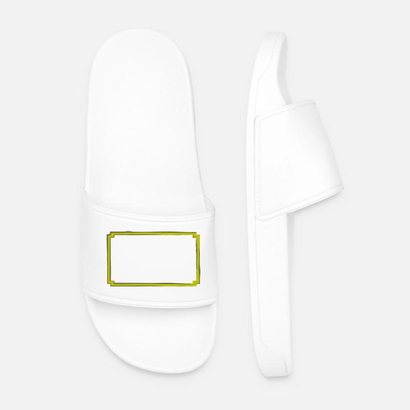 yellow-grey frame - Men’s Pool Sliders - white