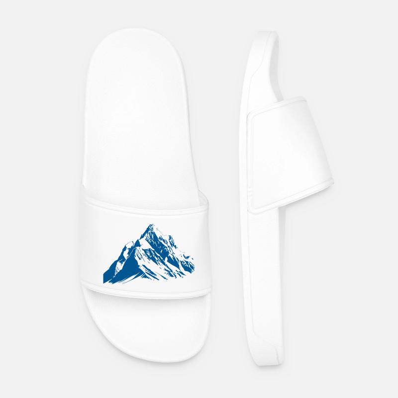 Mountains Mountains Alps - Men’s Pool Sliders - white