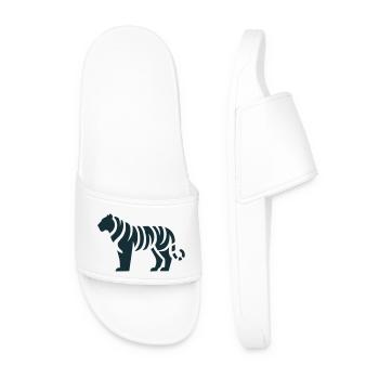 Silhouette de tigre - Claquettes Homme - blanc - Devant