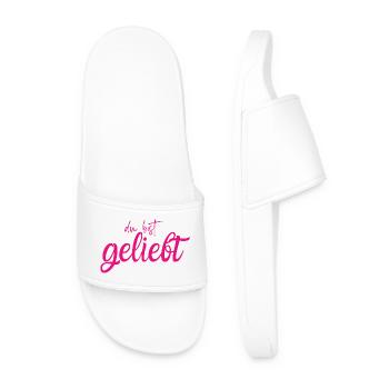 Du bist geliebt - Männer Badelatschen - Weiß - Vorne
