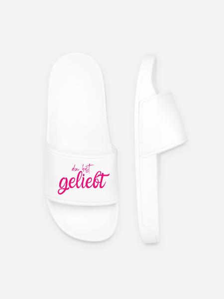 Du bist geliebt - Männer Badelatschen - Weiß