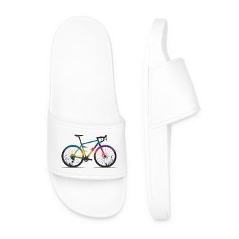 T-shirt Gravel Bike & Nature Line Art - Claquettes Homme - blanc - Devant
