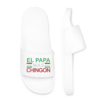 El Papa Mas Chingon - Claquettes Homme - blanc - Devant