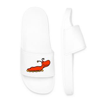 Slug snail without shell smiles - Men’s Pool Sliders - white - Front