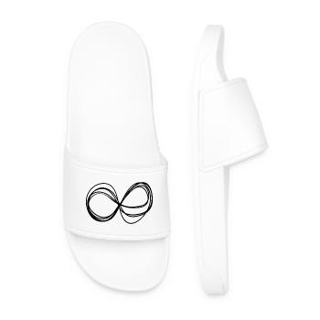 Abstracte never ending Infinity always different - Men’s Pool Sliders - white - Front