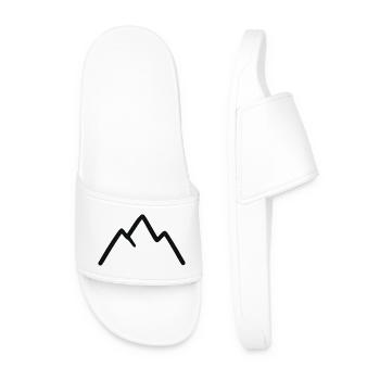 Paysage de montagne avec lever de soleil - Claquettes Homme - blanc - Devant