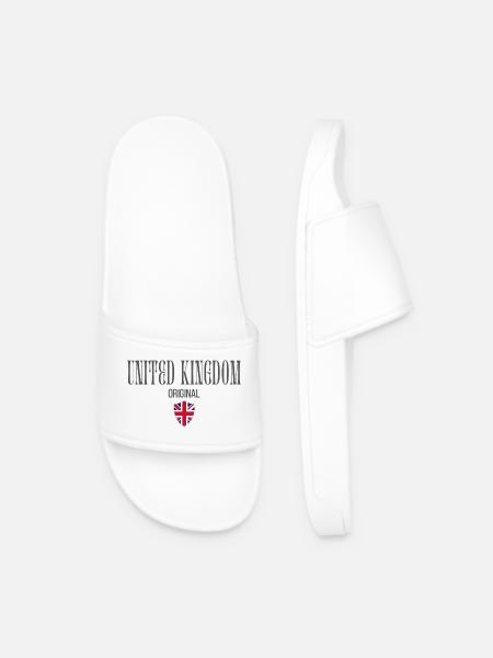 British pride, British patriot - Men’s Pool Sliders - white